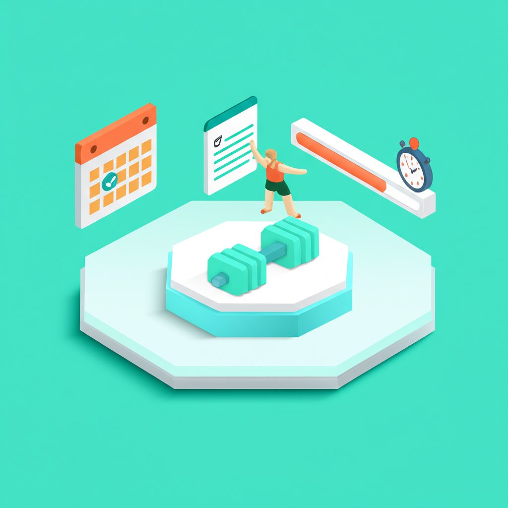 Motivational image fuels daily exercise and fitness goals.