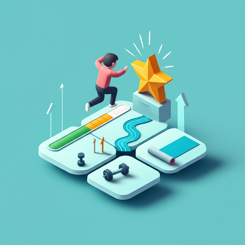 Fit individual radiating joy post-workout, fueling daily exercise motivation.