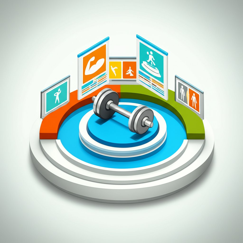 Visual guide: Gym inspiration picture categories for workout motivation.