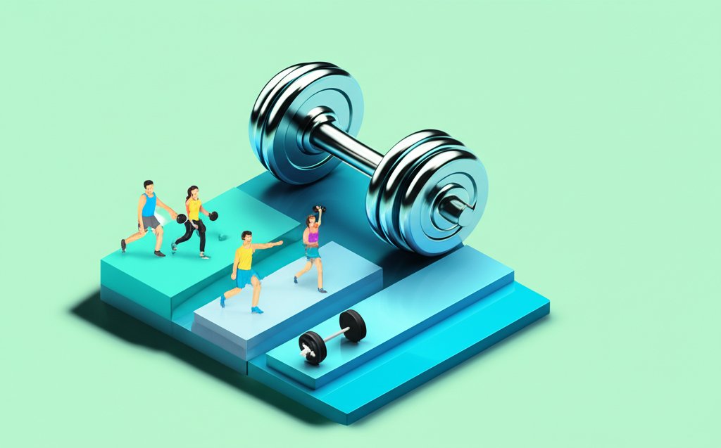 Inspirational gym scene of an athlete pushing limits, powering a fitness journey.